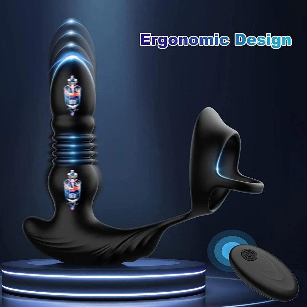 10 Frequency Thrusting & Vibrating Prostate Massager App & Remote Control