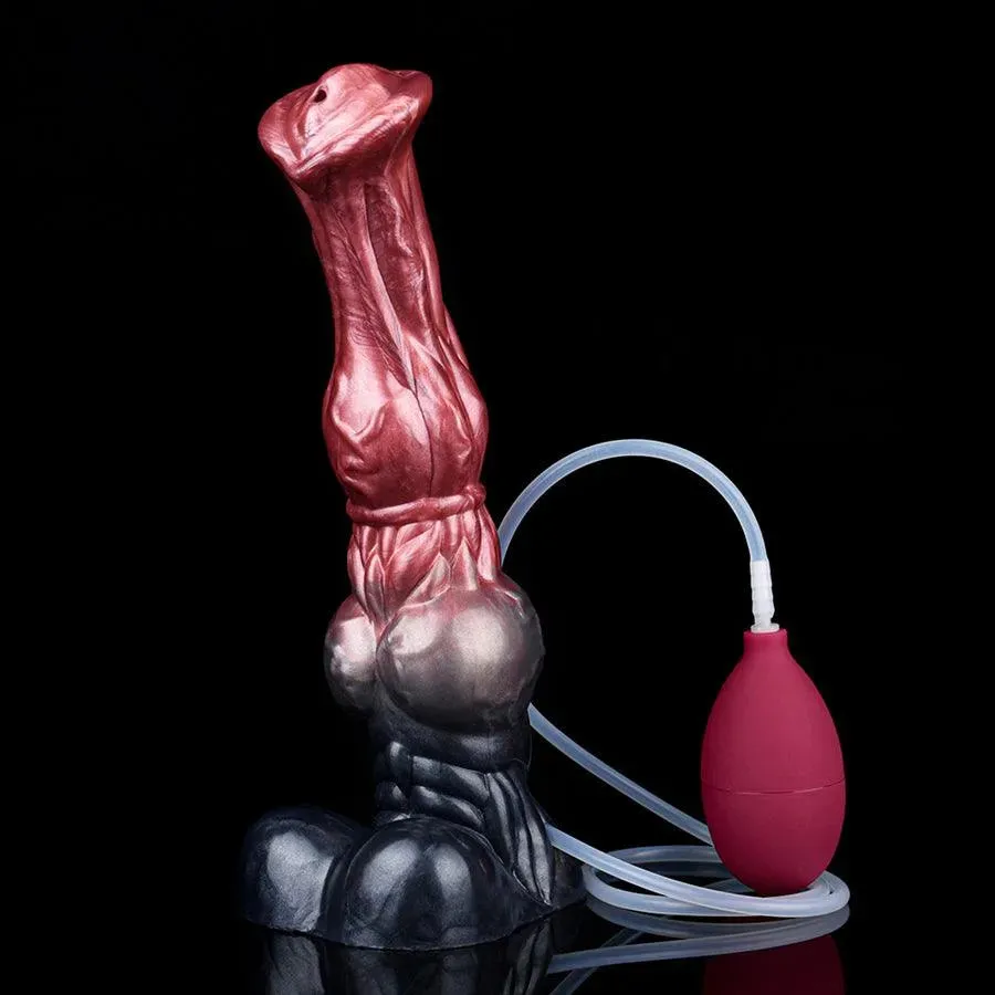 10 Inches Life Like Ejaculating Suction Cup Horse Dildo