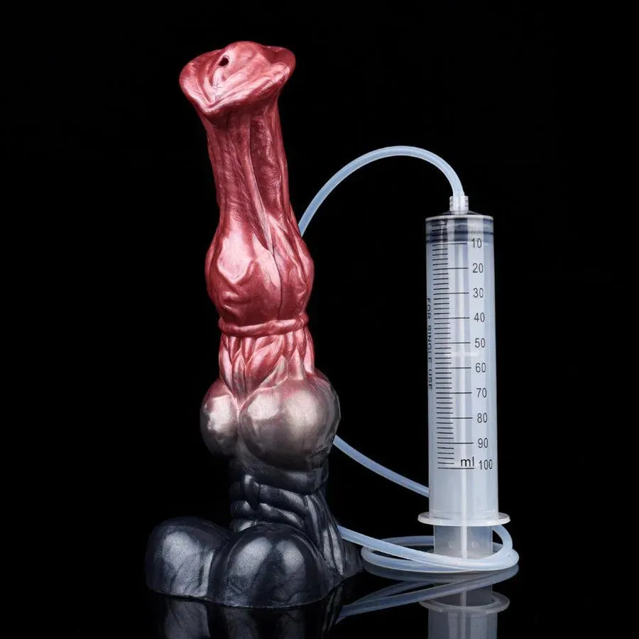 10 Inches Life Like Ejaculating Suction Cup Horse Dildo