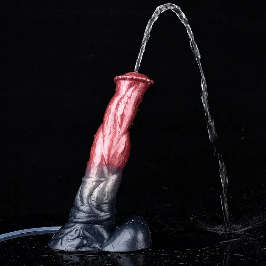 10 Inches Realistic Squirting Suction Cup Horse Dildo