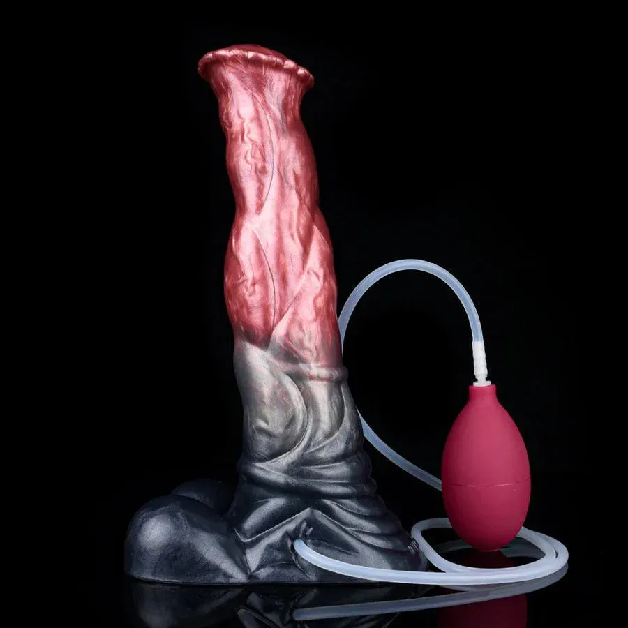 10 Inches Realistic Squirting Suction Cup Horse Dildo