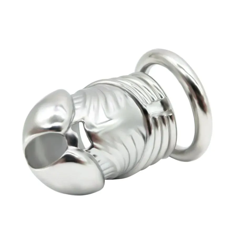 100mm Lifelike Steel Male Chastity Device