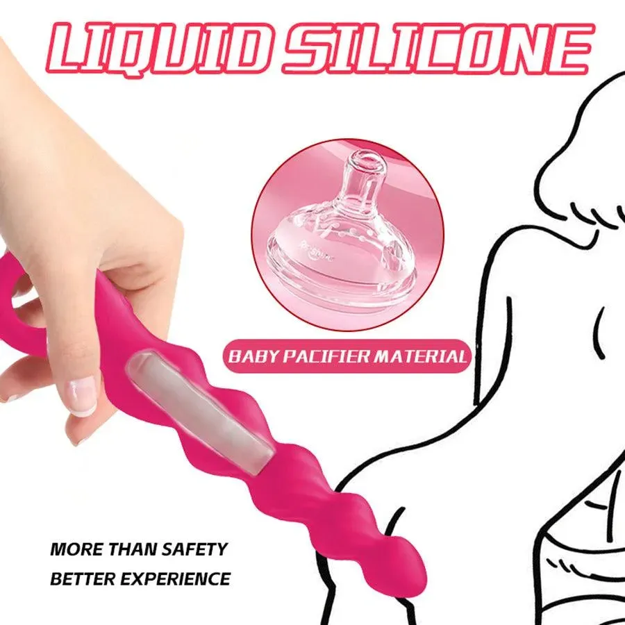 12 Modes Powerful Silicone Vibrating Anal Beads