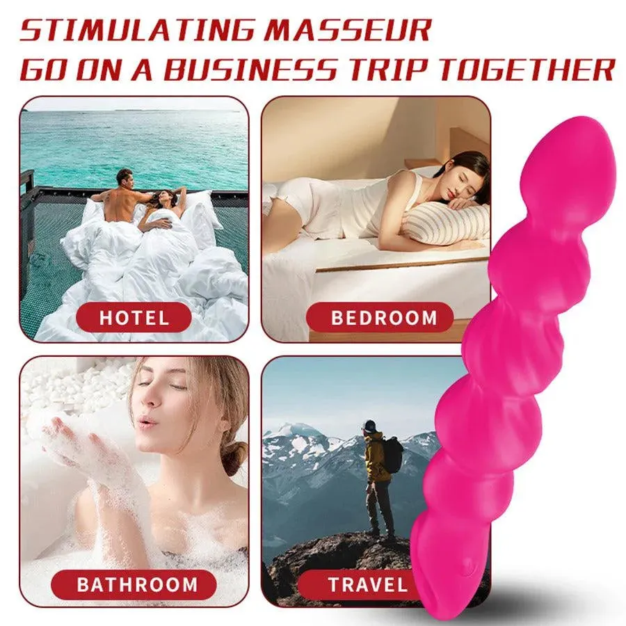 12 Modes Powerful Silicone Vibrating Anal Beads