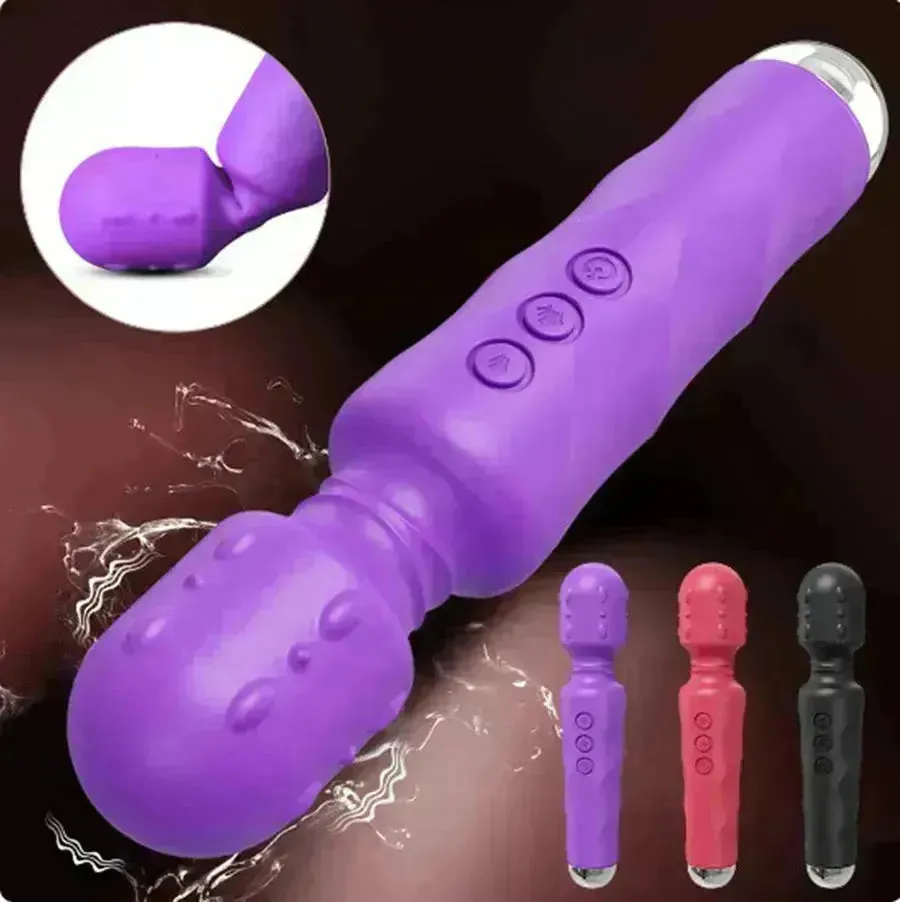 20 Modes Silicone Wand Vibrator