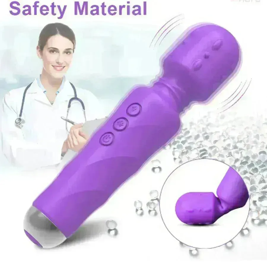 20 Modes Silicone Wand Vibrator