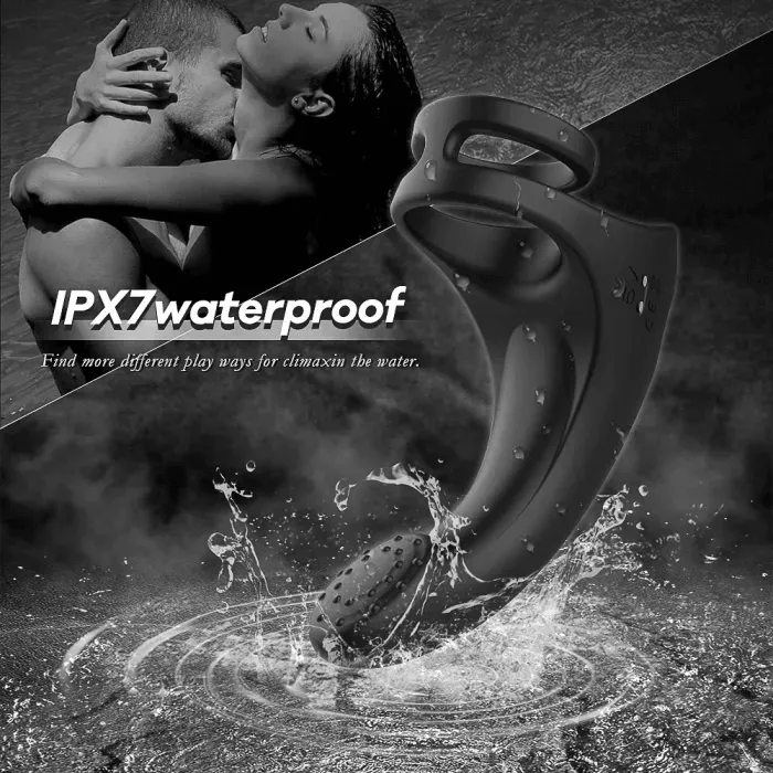 2in1 Butt plug Cock Ring Vibrating Prostate Massager