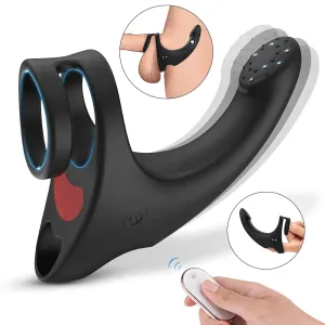 2in1 Butt plug Cock Ring Vibrating Prostate Massager