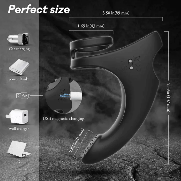 2in1 Butt plug Cock Ring Vibrating Prostate Massager