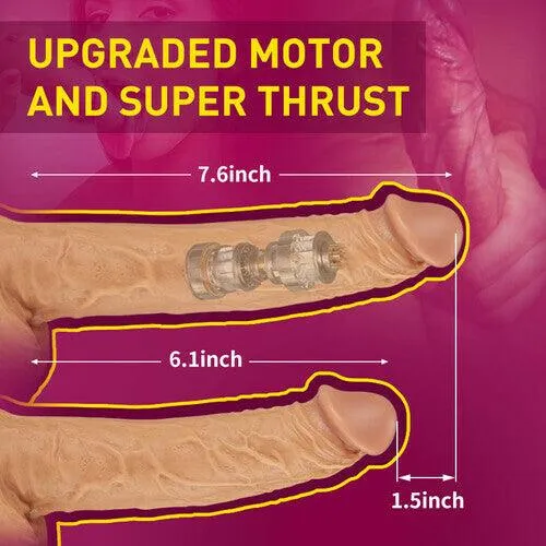 3 Functions Multiple Combination Lifelike Heating Dildo Thrusting Realistic Dildos