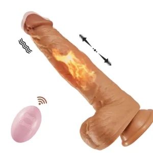 3 Functions Multiple Combination Lifelike Heating Dildo Thrusting Realistic Dildos