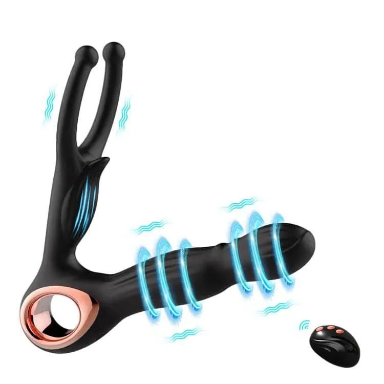 3IN1 Male Prostate Massager Anal Vibrator Butt plug