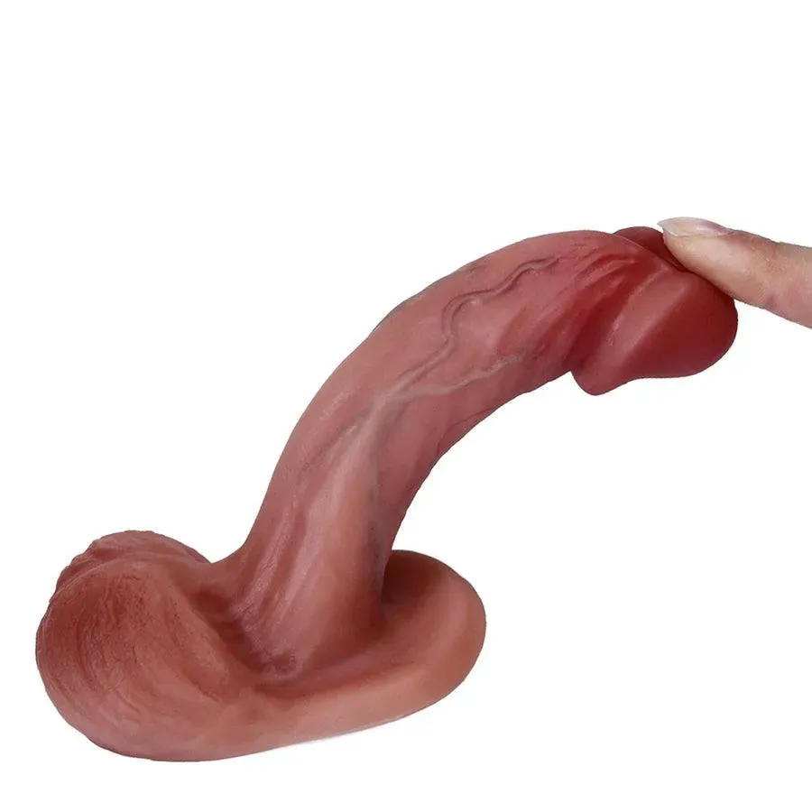 5 Inches Strong Suction Cup Silicone Dildo