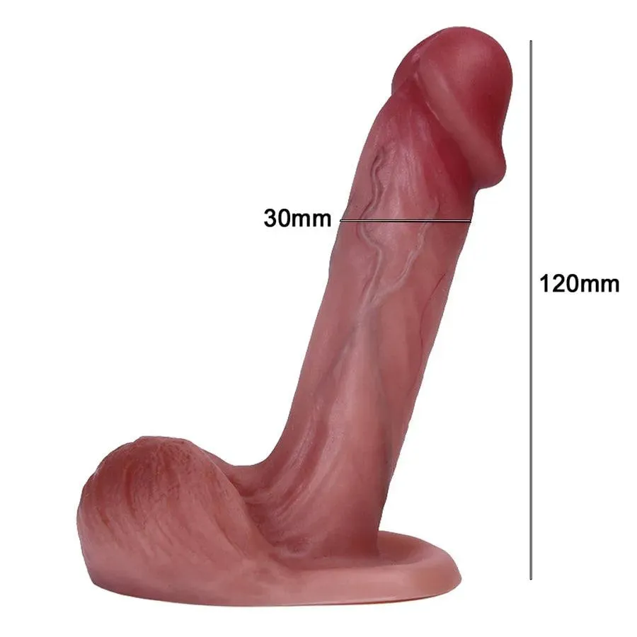 5 Inches Strong Suction Cup Silicone Dildo
