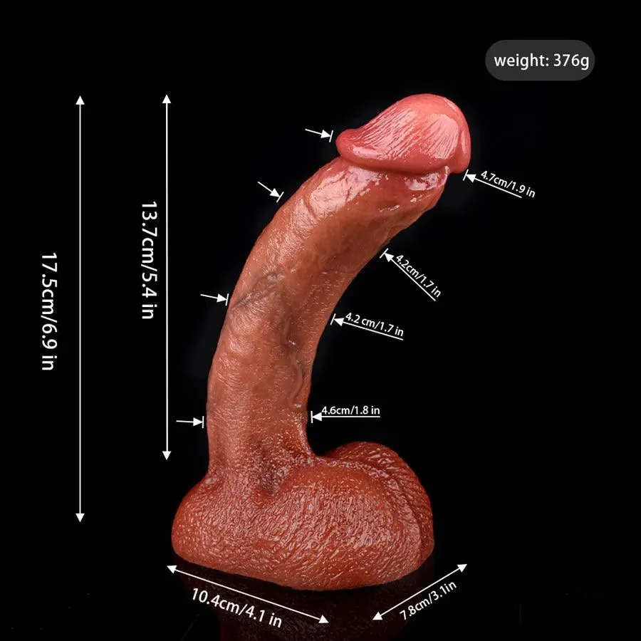 6.9 Inches Life Like Suction Cup Soft Dildo Toy