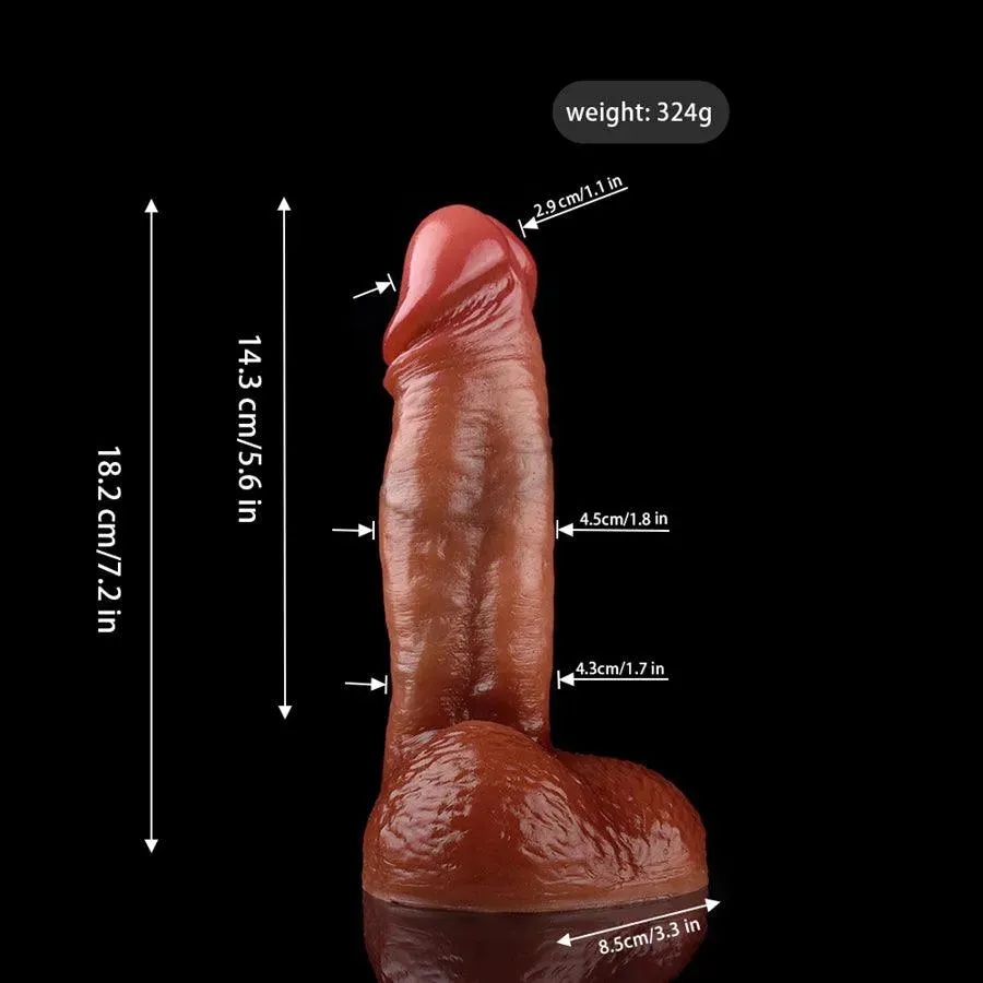 7 Inches Life Like Silicone Dildo Toy