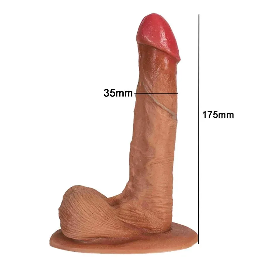 7 Inches Sliding Eggs Realistic Dildo