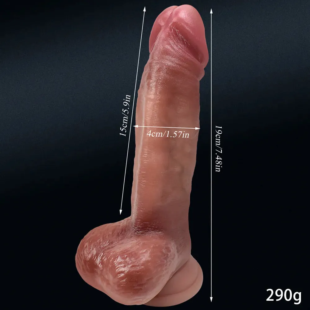 7.5 Inches Real Feel Silicone Dildo