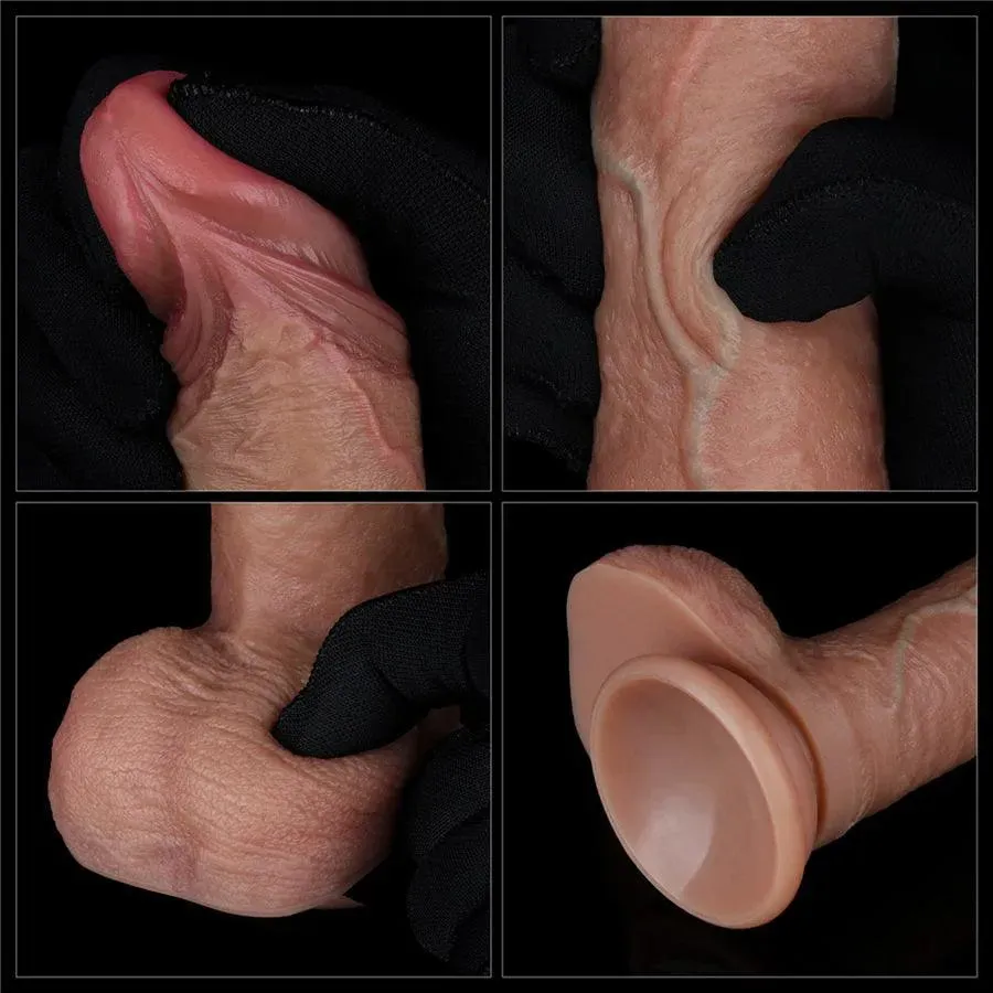 7.5 Inches Realistic Silicone Dildo Sex Toy