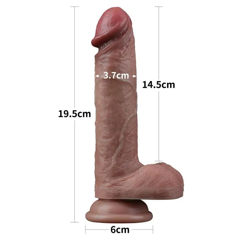 7.5 Inches Realistic Silicone Dildo Sex Toy