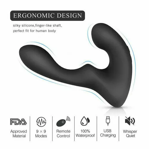 9 Pattern Vibration Double Motor 30° Wave-Motion Prostate Massager