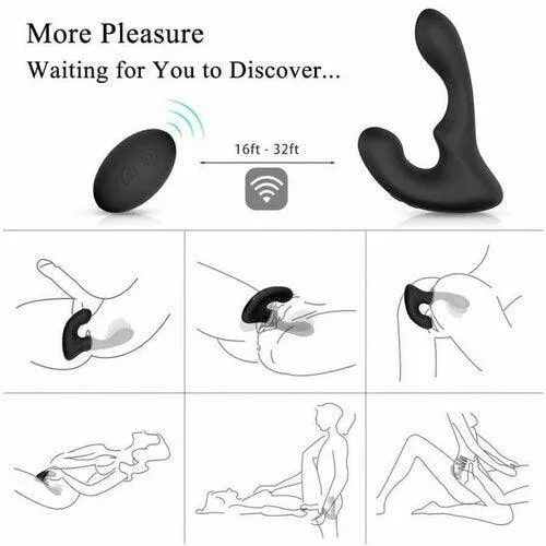 9 Pattern Vibration Double Motor 30° Wave-Motion Prostate Massager