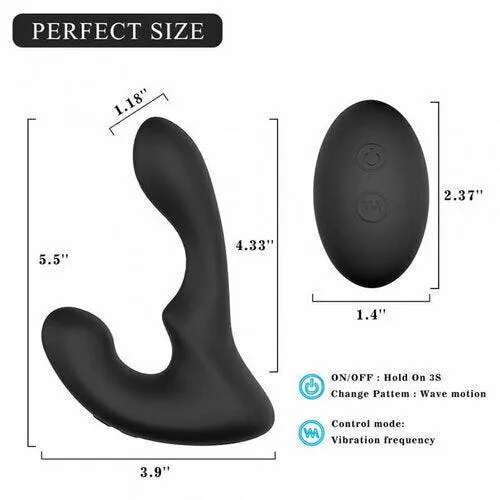 9 Pattern Vibration Double Motor 30° Wave-Motion Prostate Massager