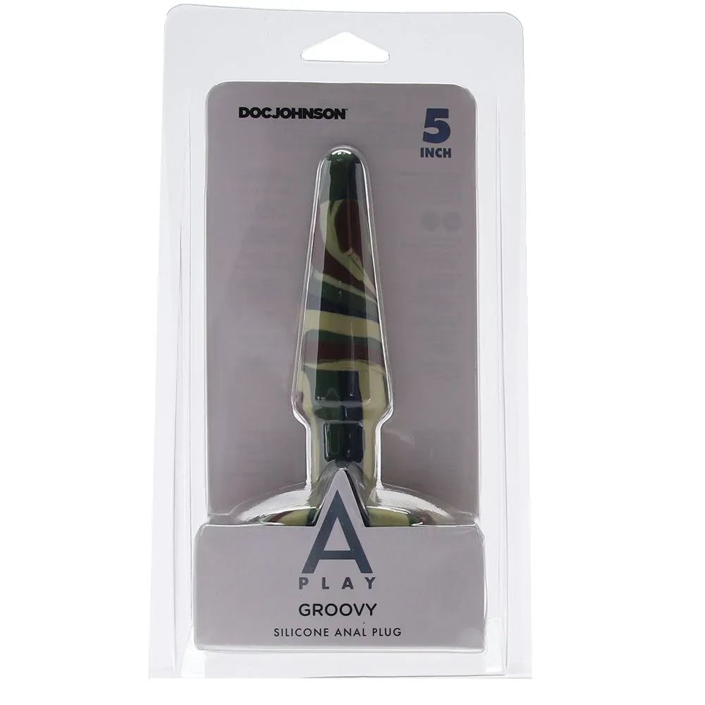 A-Play Groovy 5 Inch Anal Plug in Camo