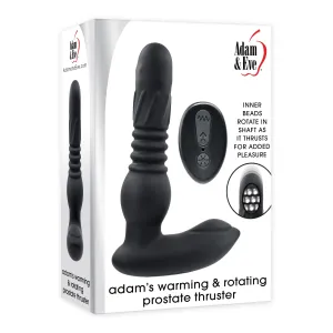 Adam & Eve - Adam's Remote Warming and Rotating Prostate Thruster Massager (Black)