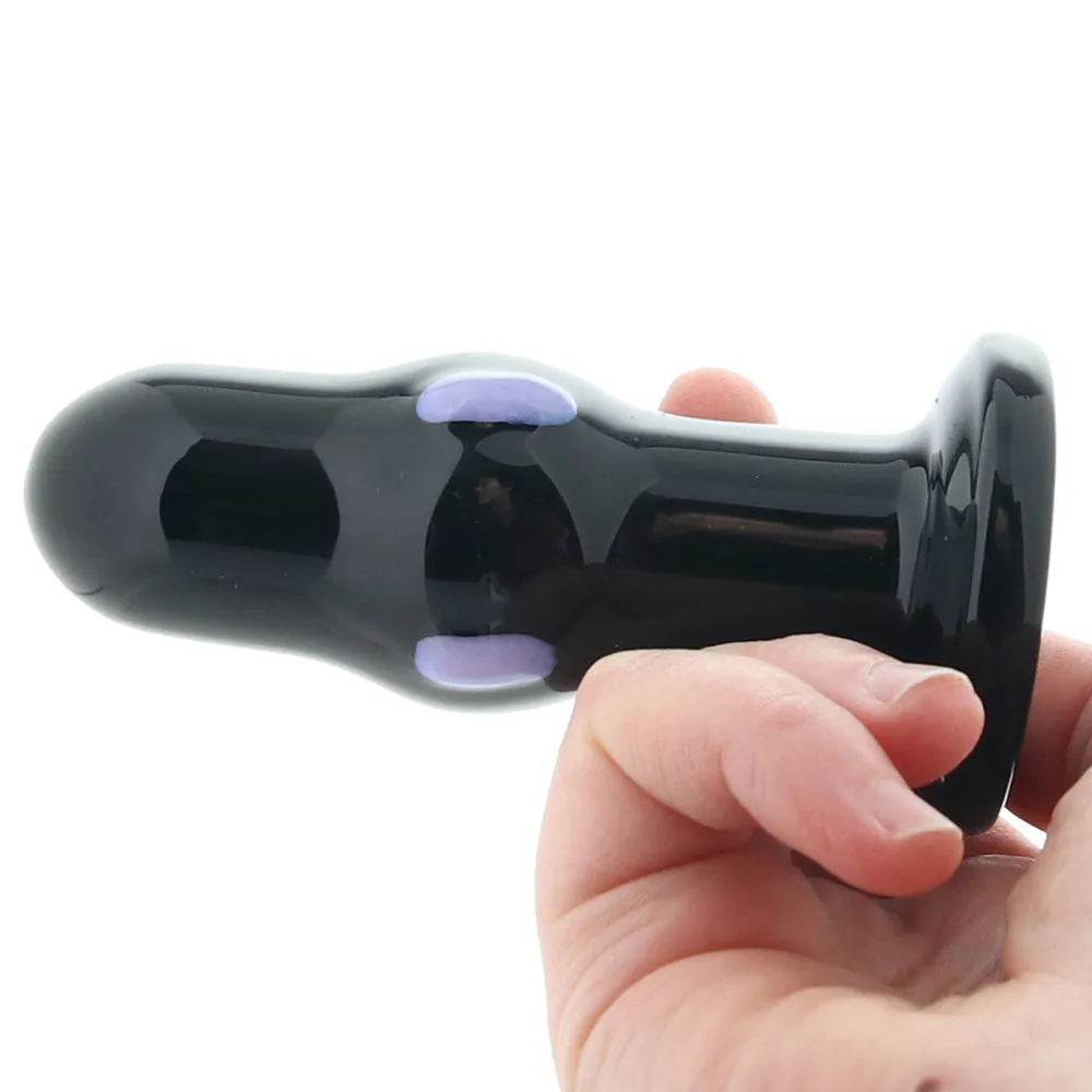 Adam & Eve Rear Rocker Vibrating Glass Anal Plug