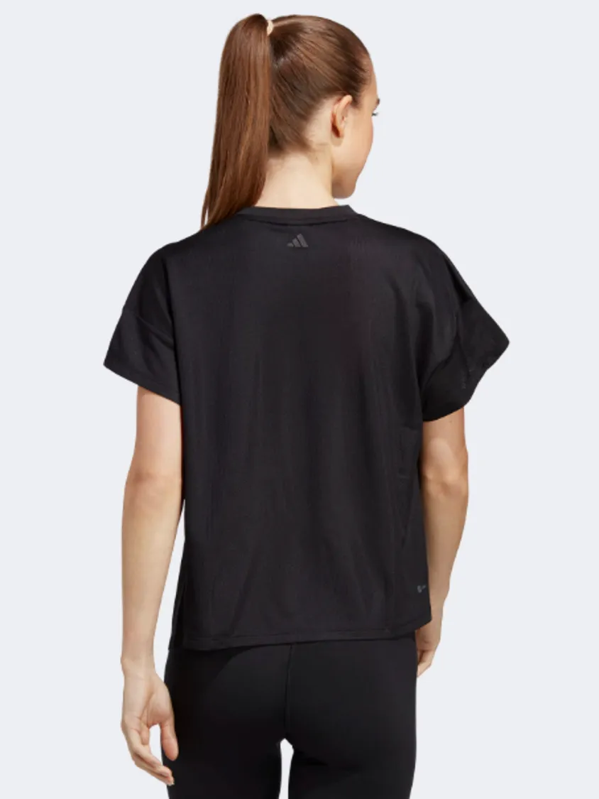 Adidas Hiit Aeroready Quickburn Women Training T-Shirt Black