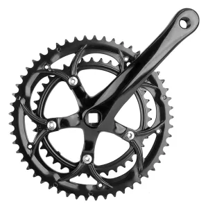 Alloy Double 170x53/39 110 SQR JIS crankset black