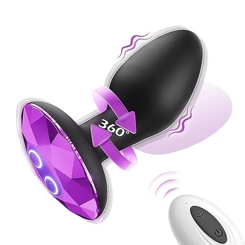 Anal Plug with Rotating & Vibration Settings