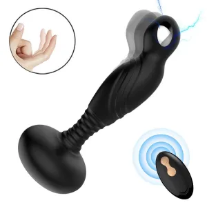 Anal Vibrator 10 Pulling And Vibrating Butt Plug Remote Control Prostate Massager
