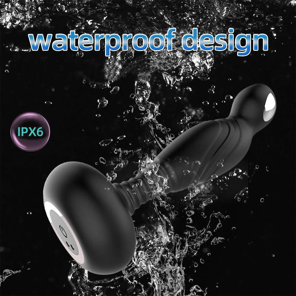 Anal Vibrator 10 Pulling And Vibrating Butt Plug Remote Control Prostate Massager