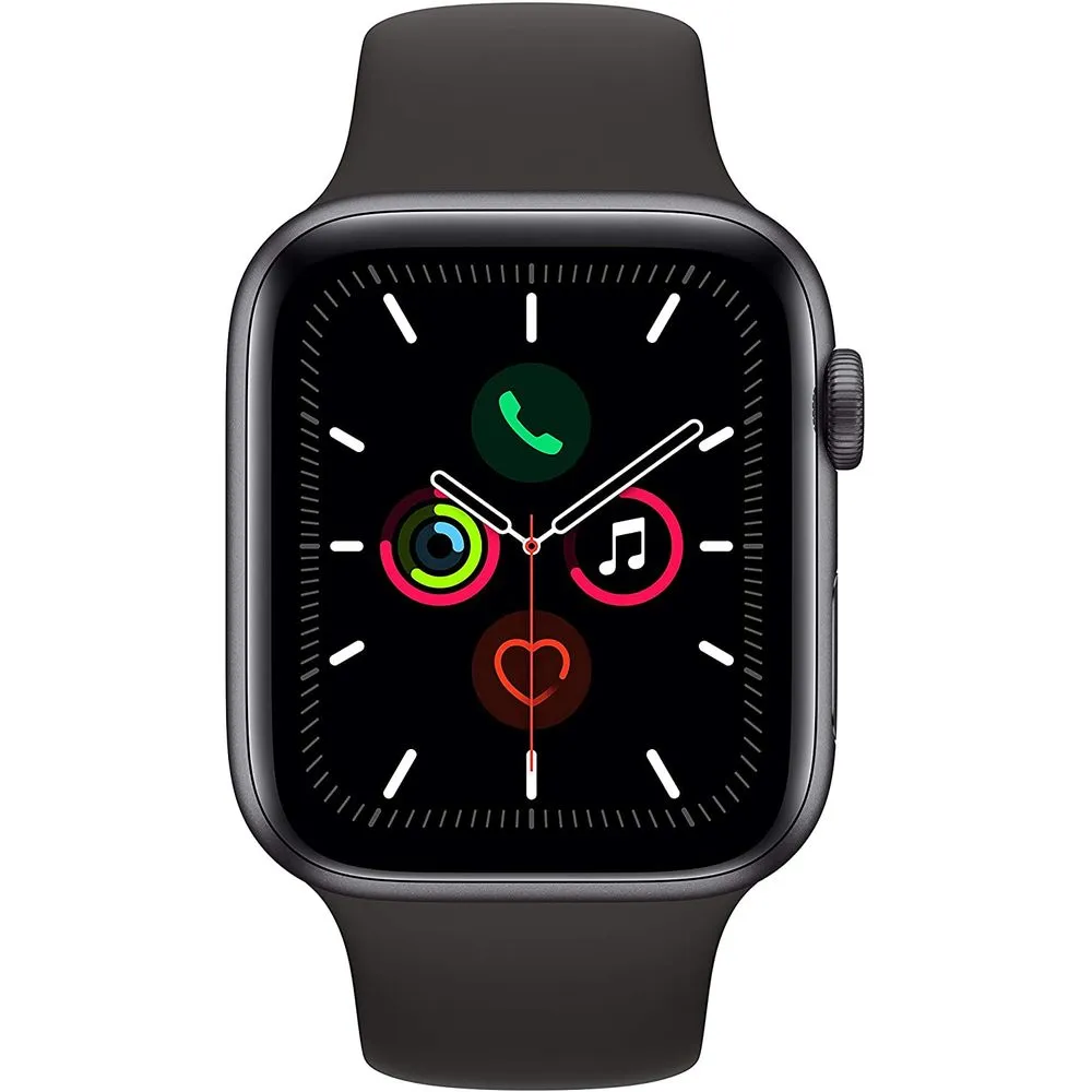 Apple Watch Gen 5 Series 5 Cell 44mm Space Gray Aluminum - Black Sport Band 3G069LL/A