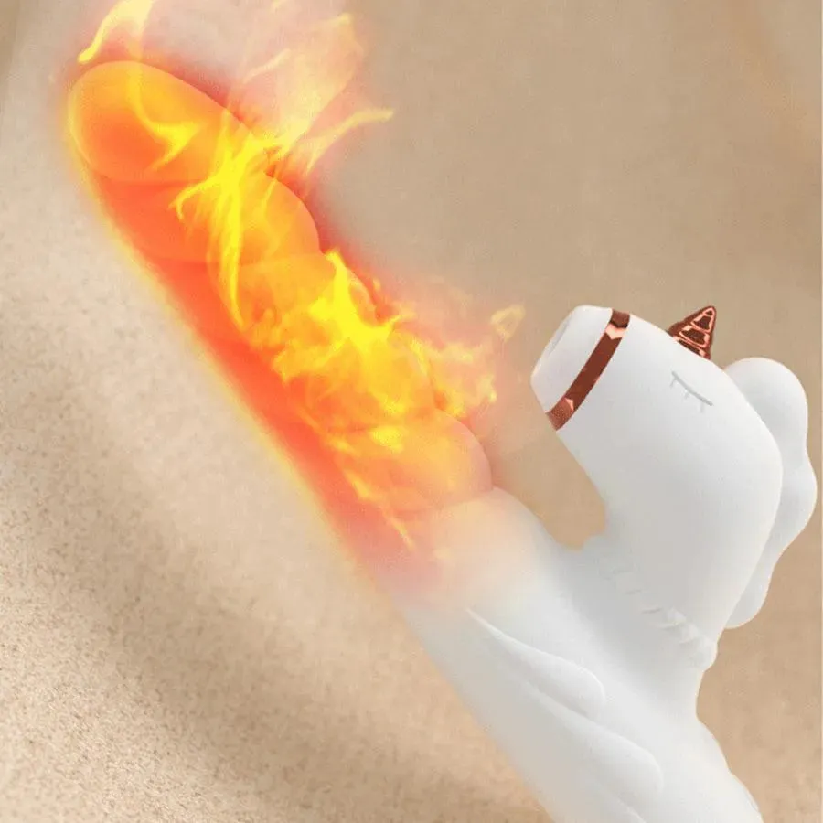 Automatic Heating Thrusting Vibrator with Clit Sucker