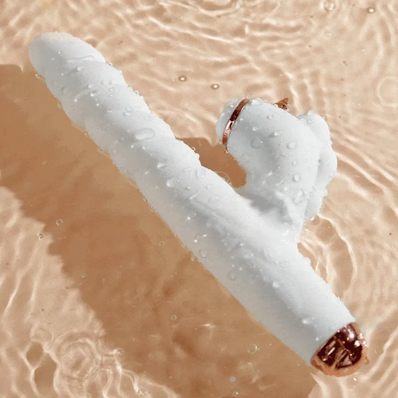 Automatic Heating Thrusting Vibrator with Clit Sucker