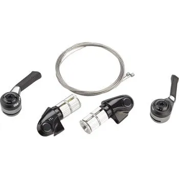 Bar End Shifter Set 11-Speed Road Double/Triple Shimano Compatible BLK