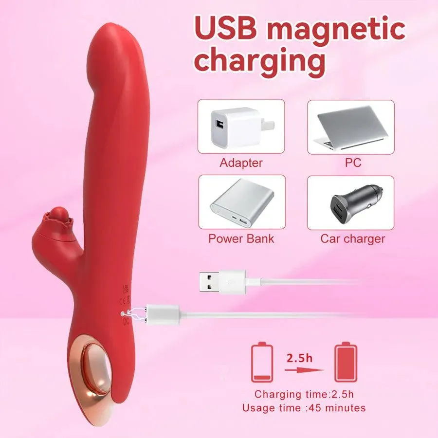 Beads Massage Finger Rabbit Vibrator