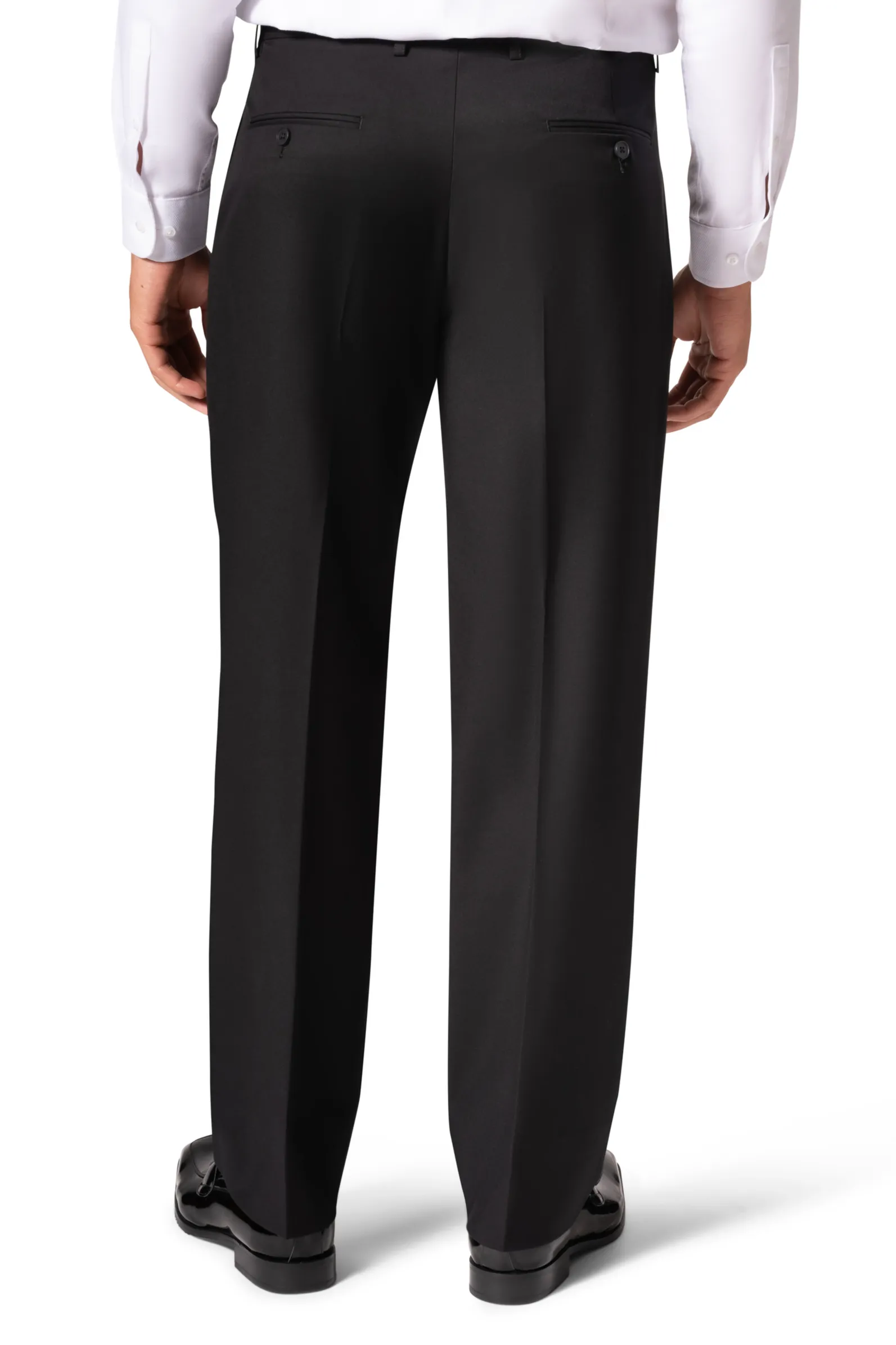 Bergamo Orange A6732 D/B Slim Fit Suit - Black