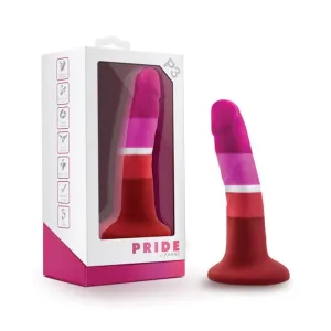 Blush Novelties - Avant P3 Lesbian Pride Beauty Silicone Dong Realistic Dildo 5.5" (Multi Colour)