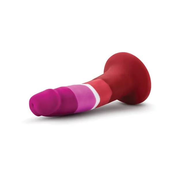 Blush Novelties - Avant P3 Lesbian Pride Beauty Silicone Dong Realistic Dildo 5.5" (Multi Colour)