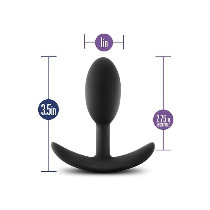 Blush Novelties - Luxe Wearable Vibra Slim Anal Plug Small (Black)