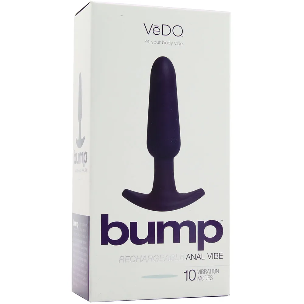 Bump Rechargeable Anal Vibe in Deep Purple