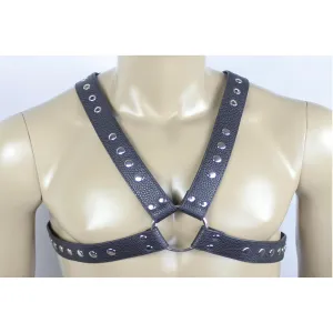 Chest Harness - X-Cross PVC Vegan Leather