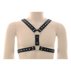 Chest Harness - X-Drop PVC Vegan Leather