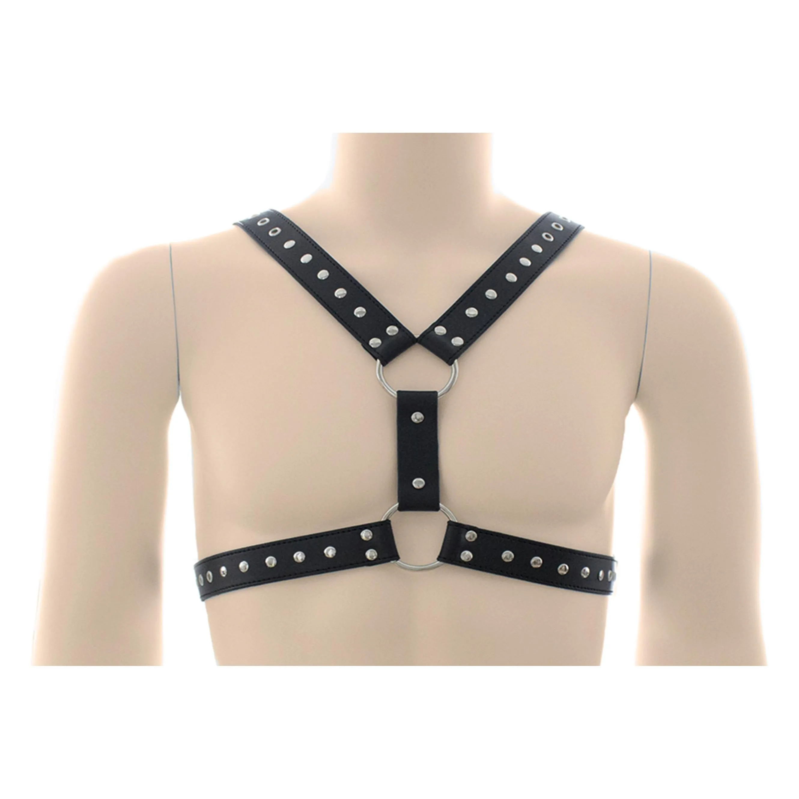 Chest Harness - X-Drop PVC Vegan Leather