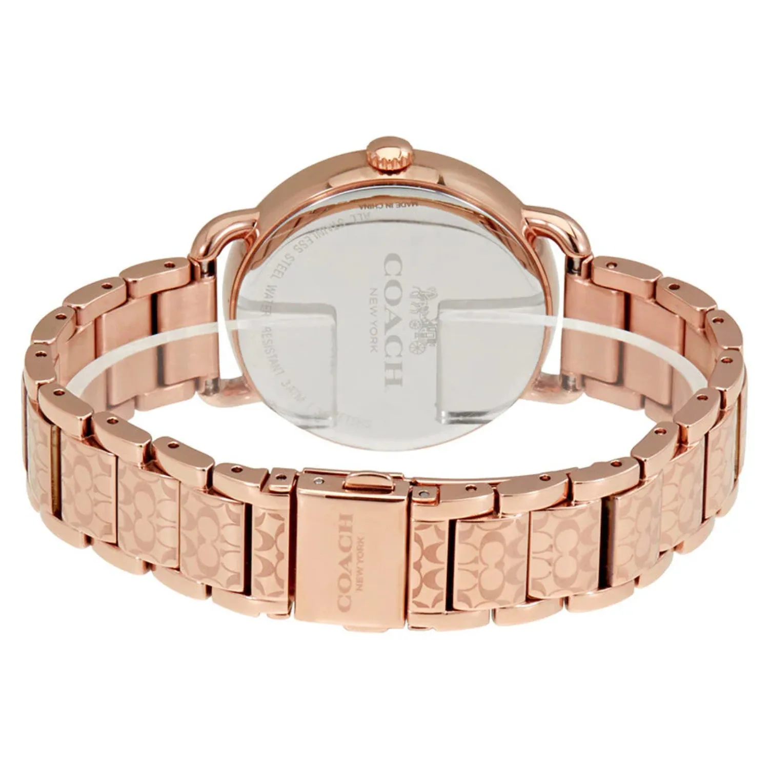 Coach 14502497 Delancey Silver Dial Rose Gold-Tone Ladies Watch