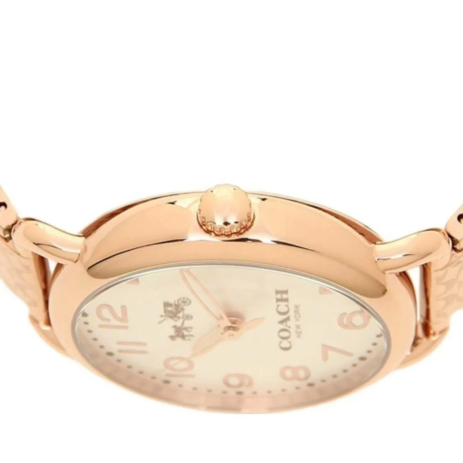 Coach 14502497 Delancey Silver Dial Rose Gold-Tone Ladies Watch